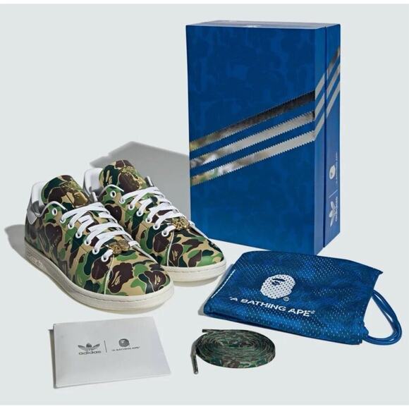 adidas BAPE x Stan Smith '30th Anniversary - ABC Camo' IG8949 - Picture 6 of 9